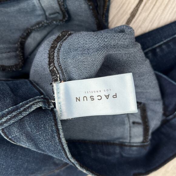 PacSun LA Jeggings Stretch Distressed Dark Blues Jeans Size 26 - Picture 8 of 10